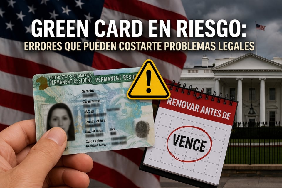 Green Card en alerta: el problema legal que pocos toman en serio