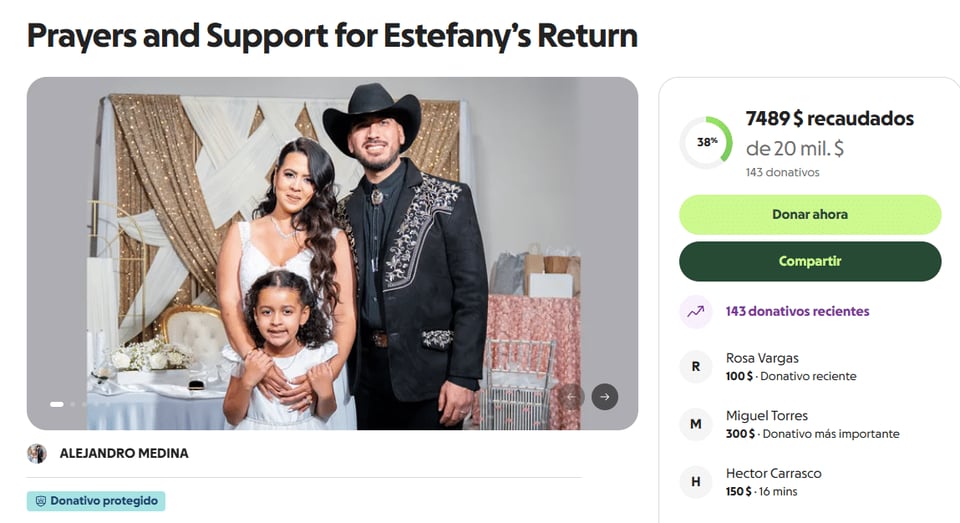 estefany, rodriguez, ice, apoyo, arrestada , esposo, familia