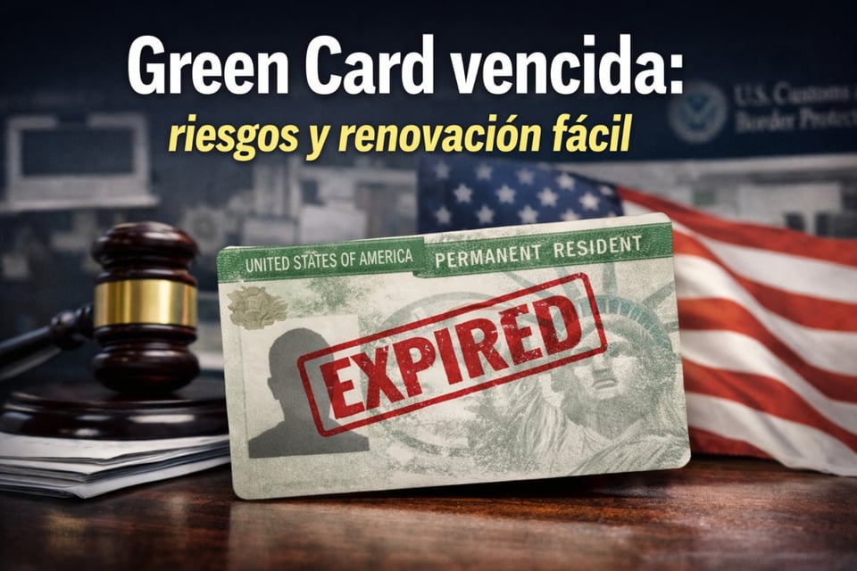 ¿Qué implica que la Green Card esté vencida?