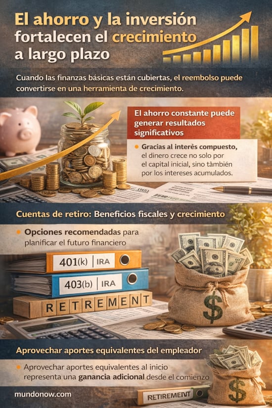 Ahorro e inversión del reembolso IRS
