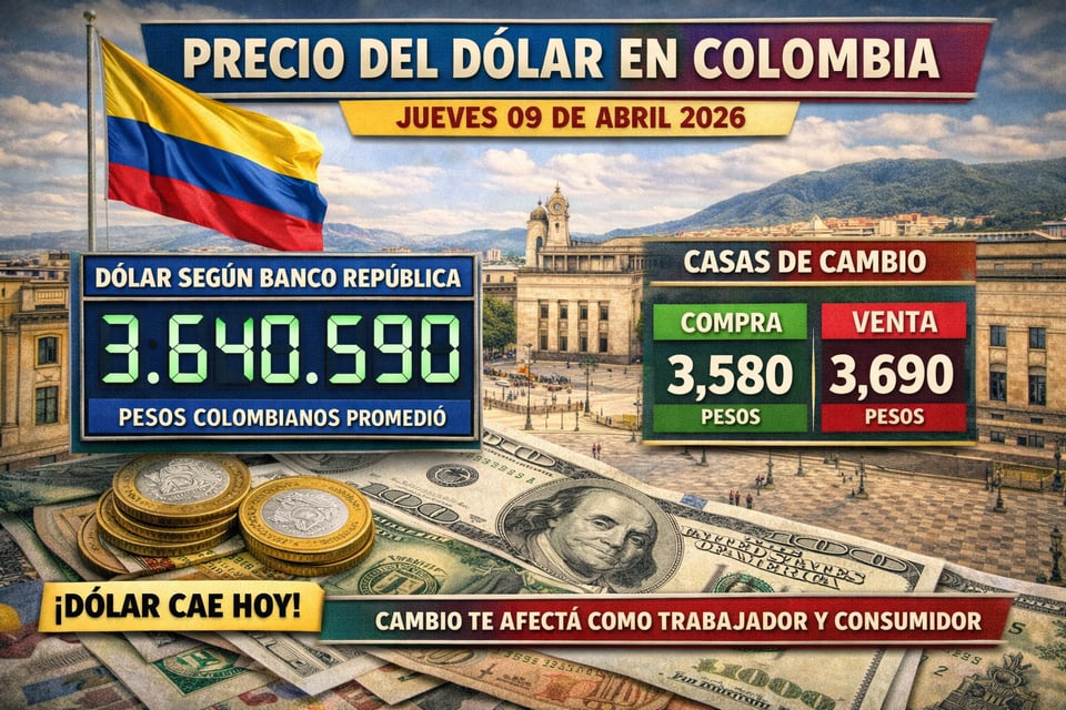 Tasa del dólar en Colombia