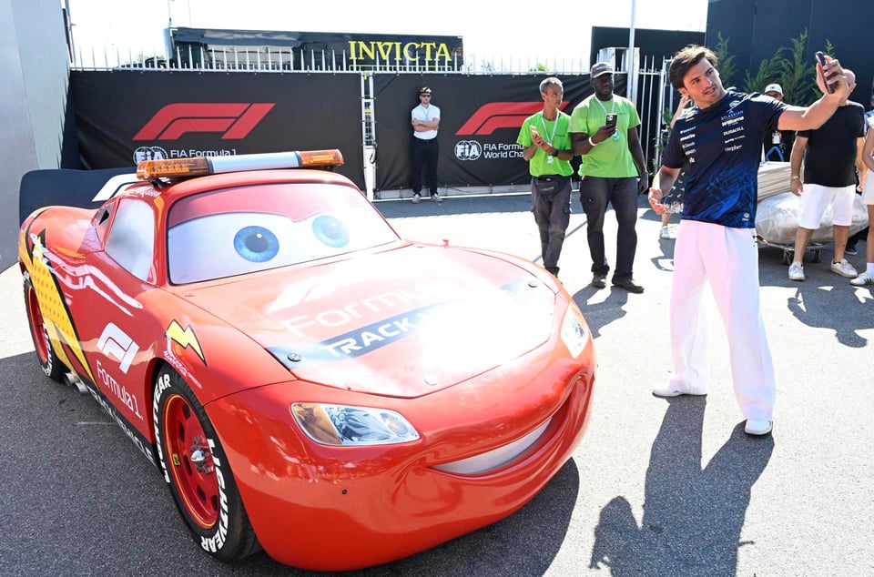 Lightning McQueen is appearing at the Italian Grand Prix in Monza