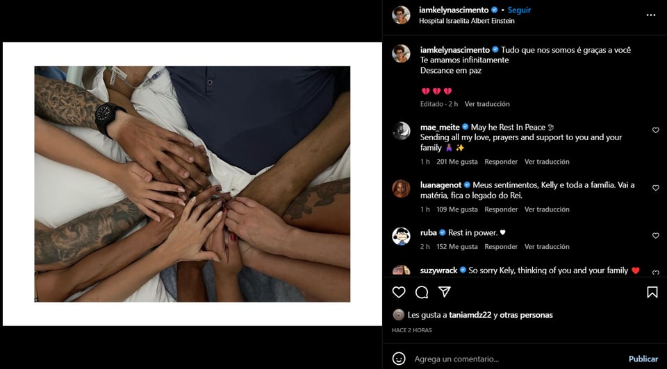 THE LAST PHOTO OF PELÉ IS FILTED 