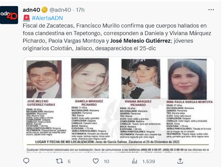 José Gutiérrez Daniela Márquez: ¿Por qué no se identificó el primer cuerpo?