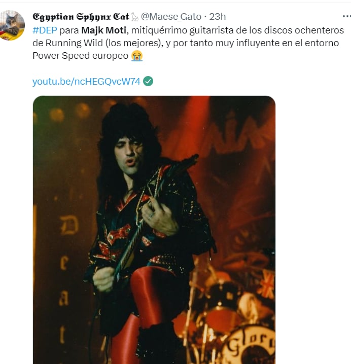 Muere músico Majk Moti: "Siento mucho tu pérdida"