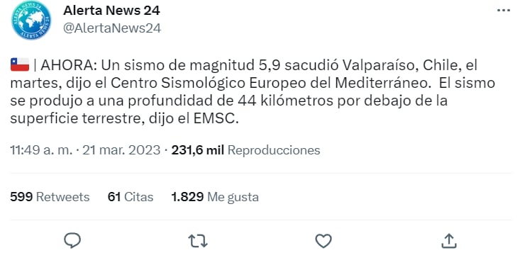 Reportan sismo centro Chile: ¿Hubo daños en la zona?