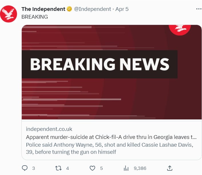 Tiroteo Chick Fil A: ¿Qué pasó con el atacante?