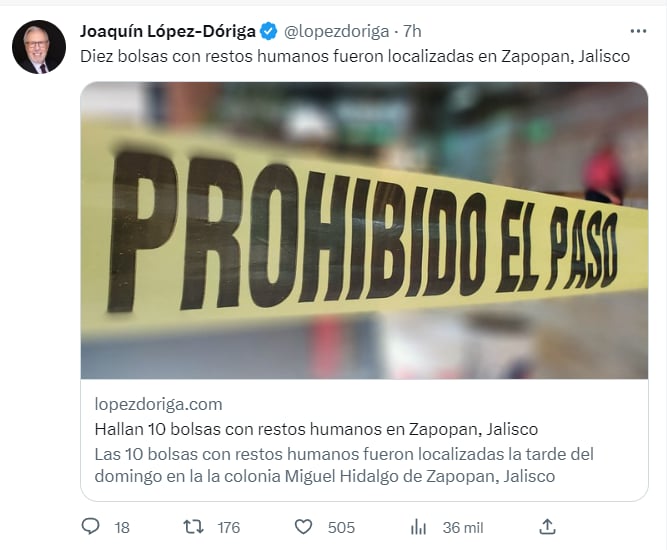 Localizan restos humanos Zapopan: ¿Cuántas bolsas se localizaron?