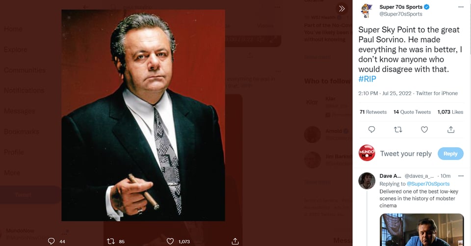 What did the actor die of?