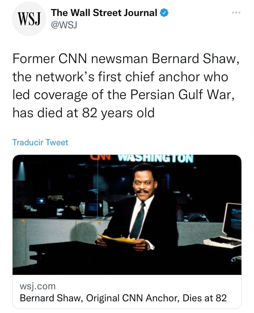 CNN sends its condolences after the death of the presenter