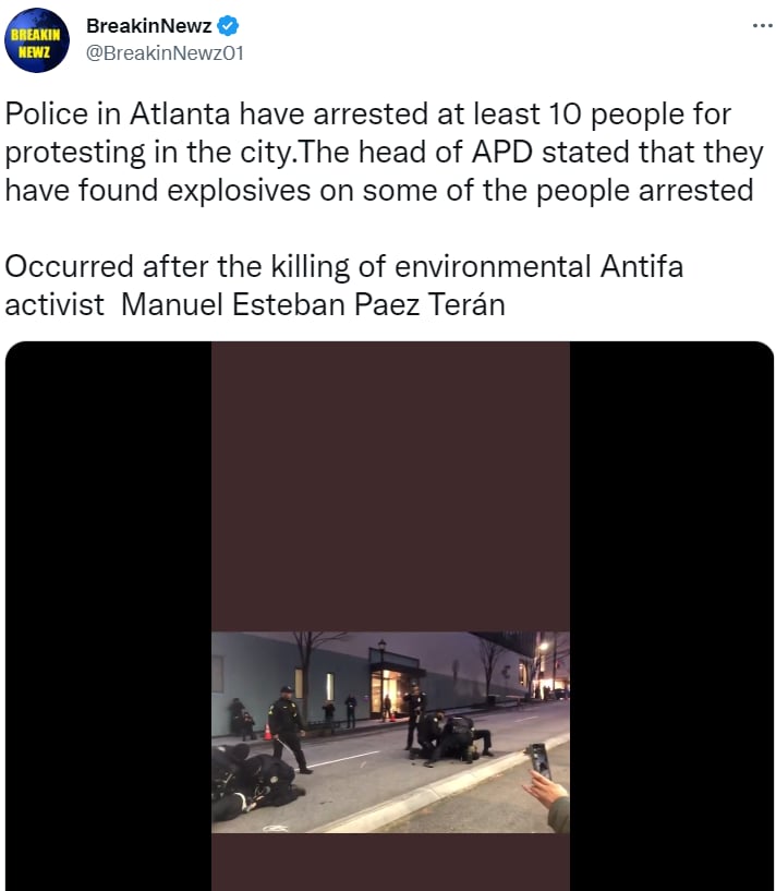 ¿Una protesta violenta?