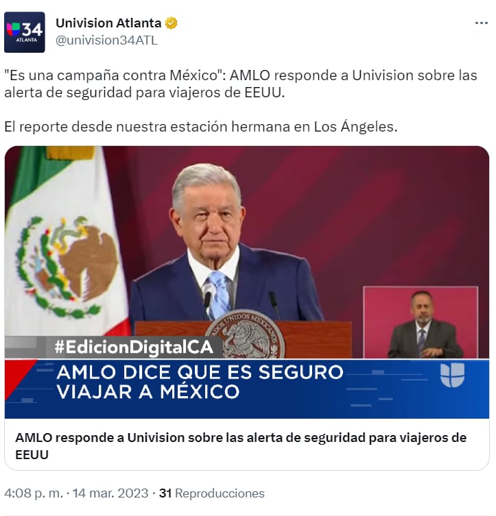 Jorge Ramos AMLO seguridad: ¿Qué dijo AMLO?