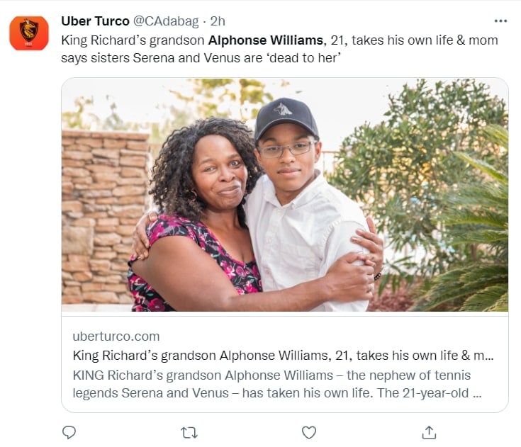 Nephew Serena Williams dies: After death did you find out?