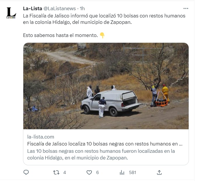 Localizan restos humanos Zapopan: ¿Se conocen las identidades?