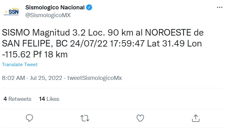 Sismo Baja California julio: ¿Cuántos sismos se han generado?