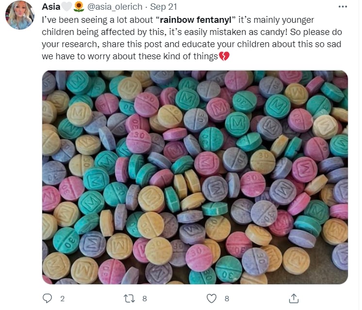 Rainbow fentanyl: ¿Una lucha contra el narcotráfico?
