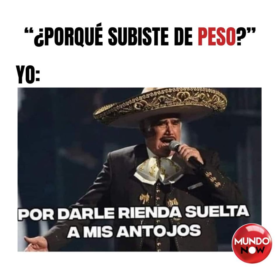 Vicente, peso, antojos, Chente, sombrero