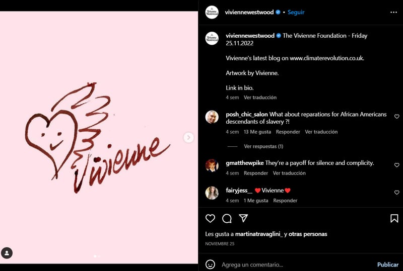 Designer Vivienne Westwood dies: "a punk movement"