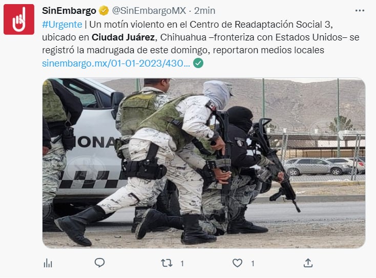 REPORTAN FUGA EN PENAL DE CIUDAD JUÁREZ