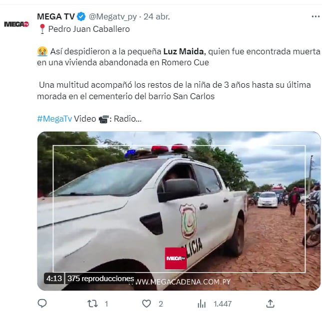 Luz Maida: ¿Qué indicó la madre de la niña?