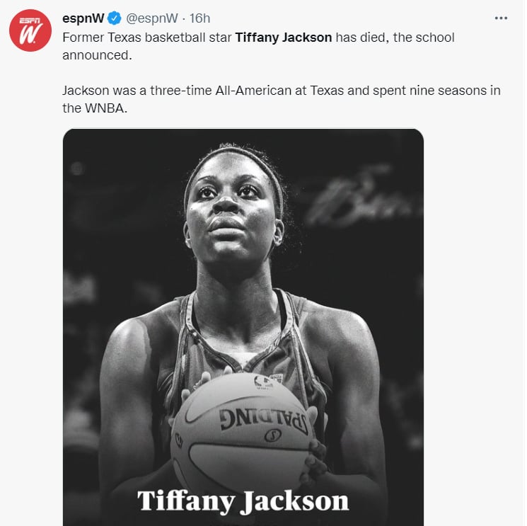 Basketball player Tiffany Jackson dies: A special talent?