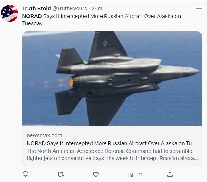 Detectan bombarderos rusos EEUU: ¿Rusia mostró a sus bombarderos?