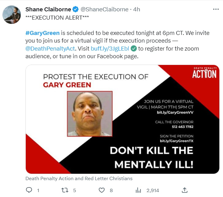 Ejecutan Gary Green Texas: ¿Cómo fue la ejecución?