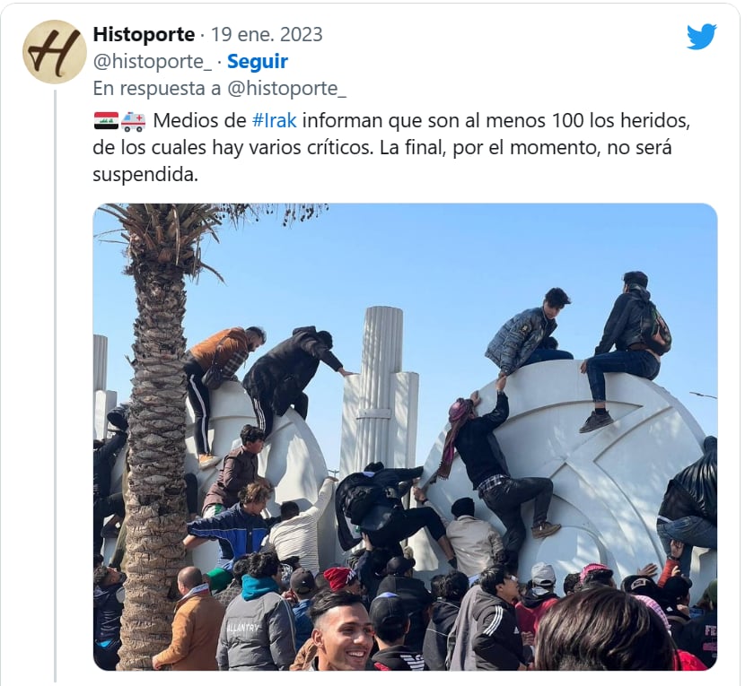 Estampida humana Copa Golfo