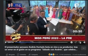 Andrés Hurtado despide productor