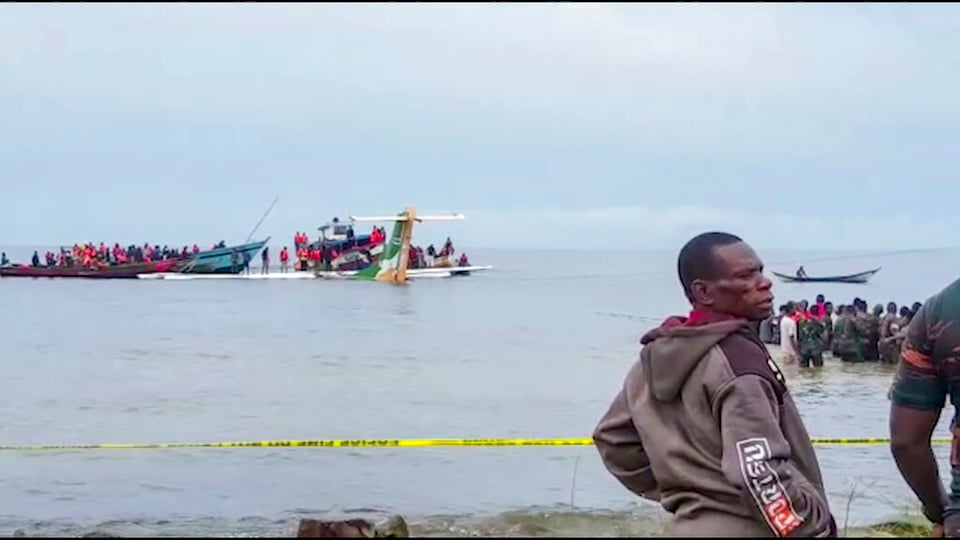 Avión Tanzania muertos