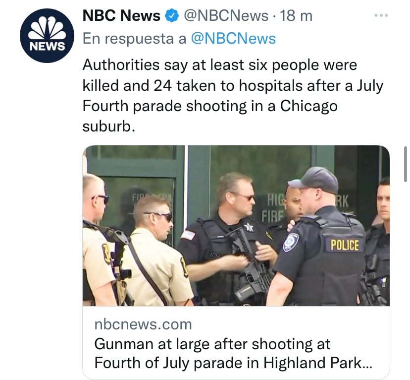 They say the shooter fired from the roof