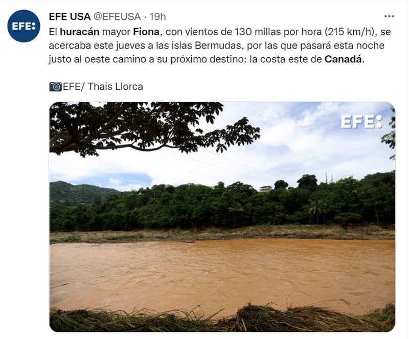 huracán Fiona Canadá