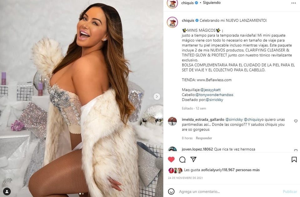 Chiquis Rivera pool attributes: Decides to take off her clothes