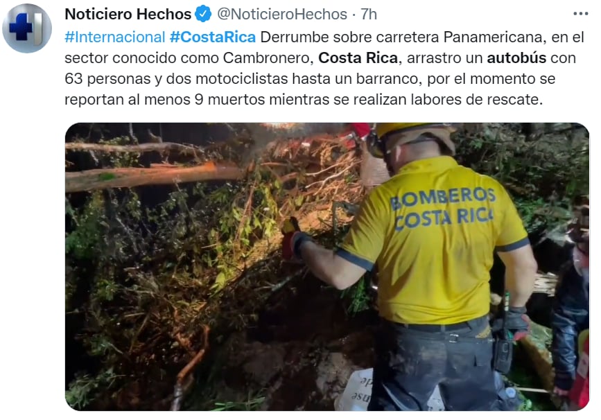 Percance carretera