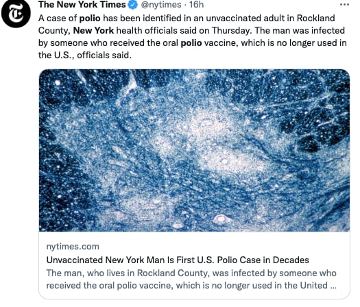 poliomyelitis