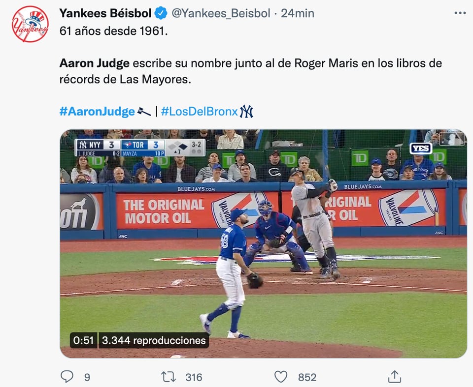 Aaron Judge breaks Babe Ruth's record