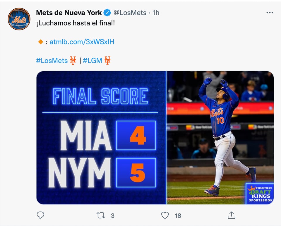 Mets Vs Marlins: Recuperan liderato en la División Este