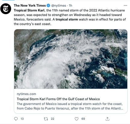 TORMENTA TROPICAL KARL