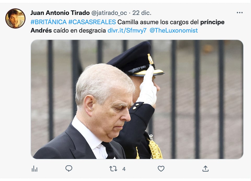 El escándalo del príncipe Andrés