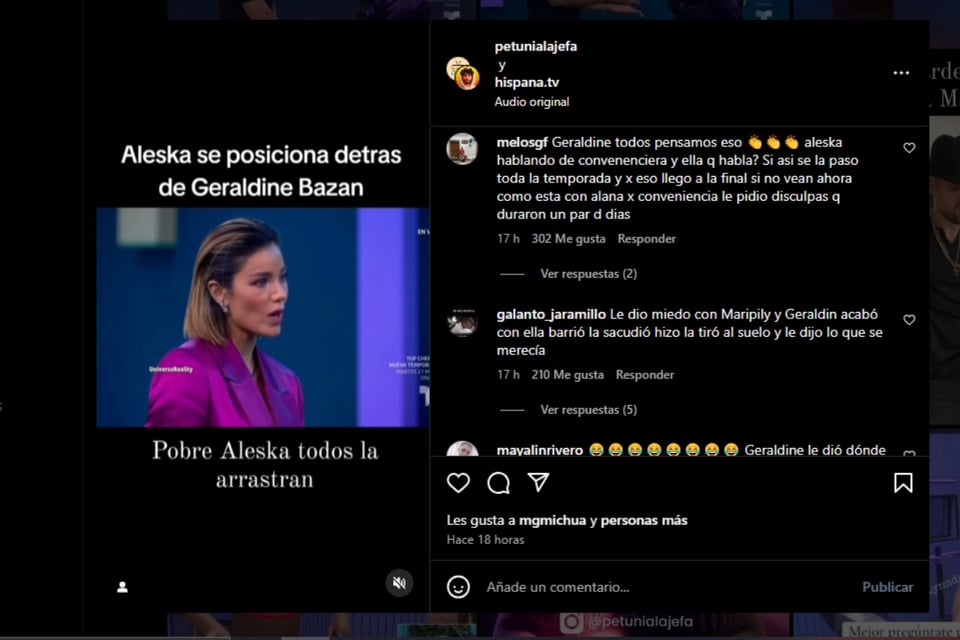 Geraldine Bazán arrasa con Aleska, Aleska Genésis, Geraldine Bazán, La Casa de los Famosos, Telemundo