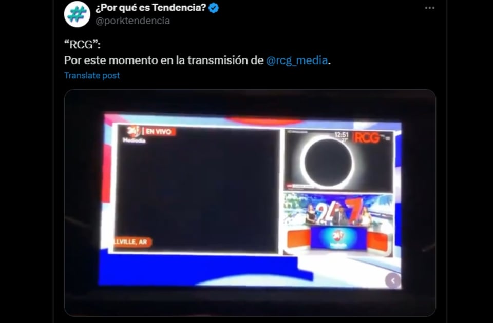 Eclipse solar 2024, México, RCG Media, Televisión, MundoNOW