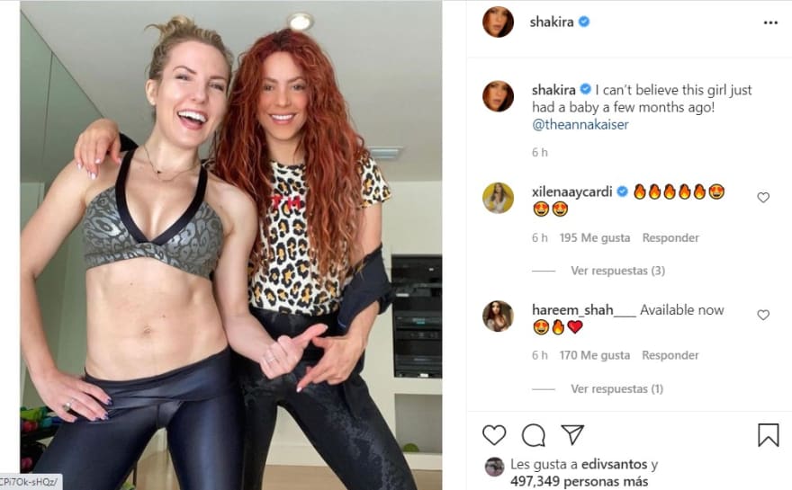 Shakira melts thousands doing glute exercises in black leggings