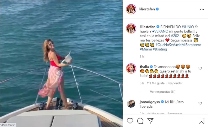 Lili Estefan is criticized for her body and for wearing a red swimsuit