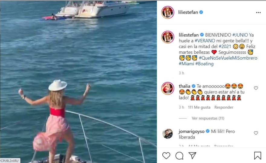 Lili Estefan is criticized for her body and for wearing a red swimsuit