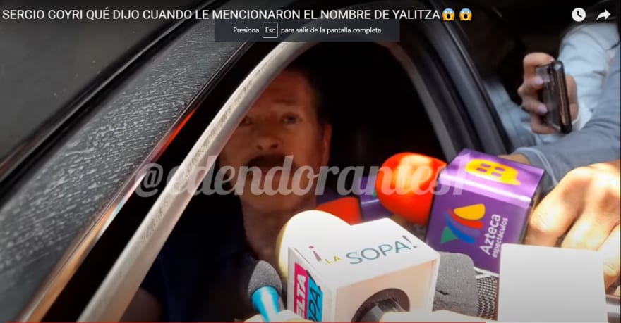 Sergio Goyri sends a message to Yalitza Aparicio 