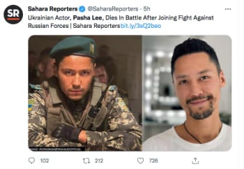 Pasha Lee defended Ukraine