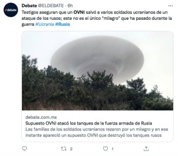 UFO attacks in the midst of war