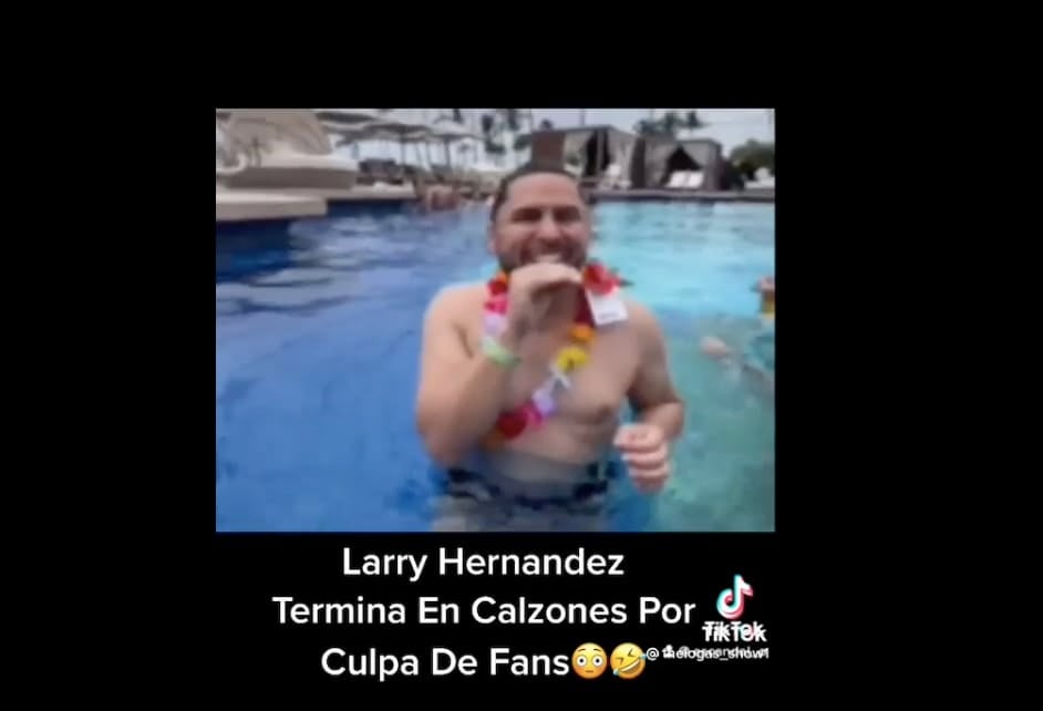 The singer was left in a thong