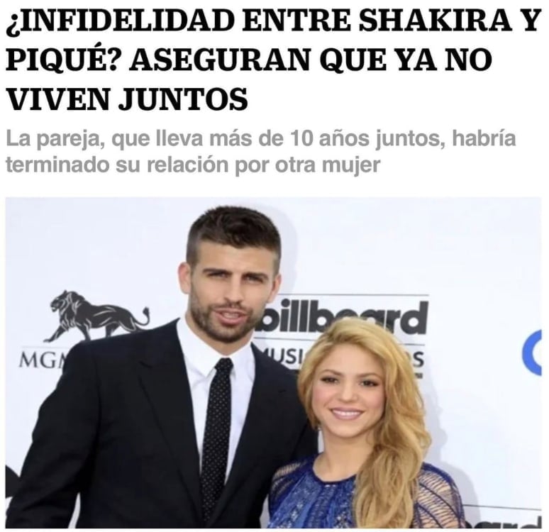 Gerard Pique unfaithful