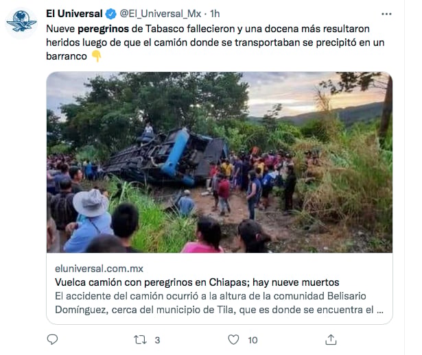 Accidente peregrinos